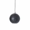 Made in Meubles Suspension ajourée en métal noir Félix