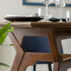 Made in Meubles Table à manger en bois de manguier Hava