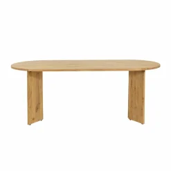 Made in Meubles Table à manger ovale en bois d'acacia Elwen