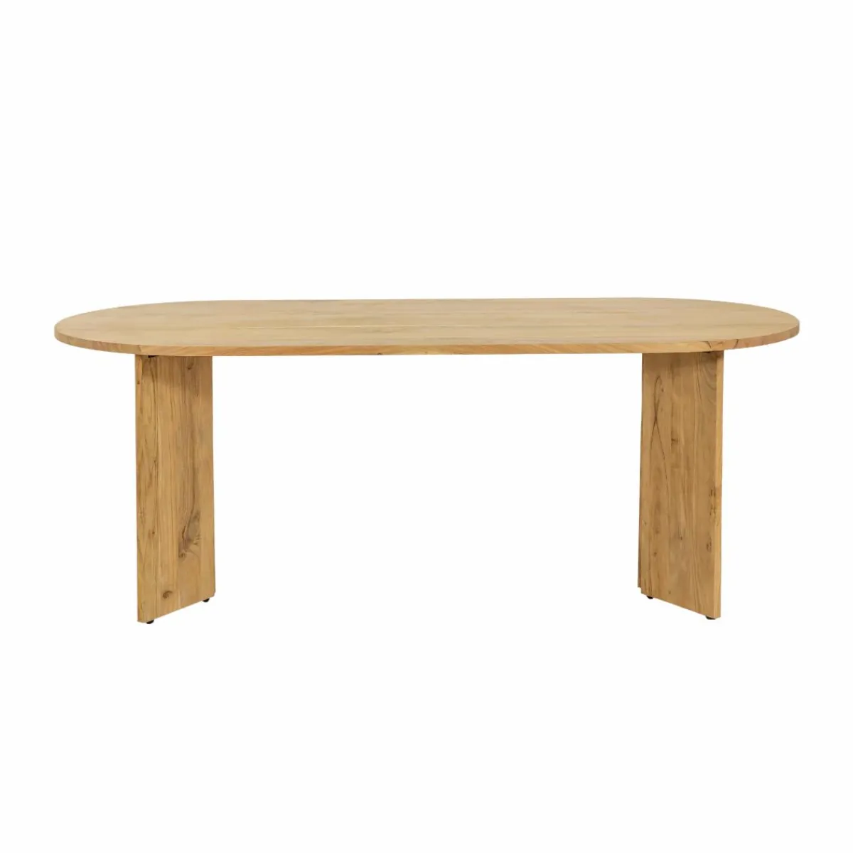 Made in Meubles Table à manger ovale en bois d'acacia Elwen