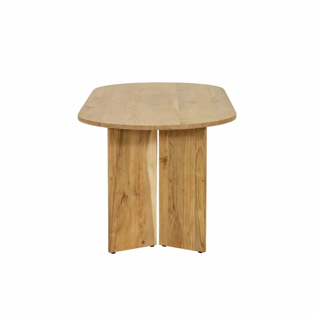 Made in Meubles Table à manger ovale en bois d'acacia Elwen