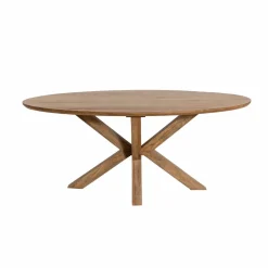 Made in Meubles Table à manger ovale en bois de manguier Maloé