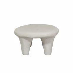 Made in Meubles Table basse blanche en bois effet béton Danaé