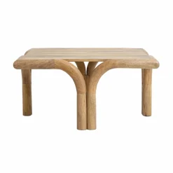 Made in Meubles Table basse carré en bois de manguier Zola