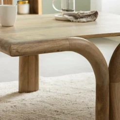 Made in Meubles Table basse carré en bois de manguier Zola