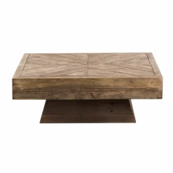 Made in Meubles Table basse carrée en bois recyclé Blaise
