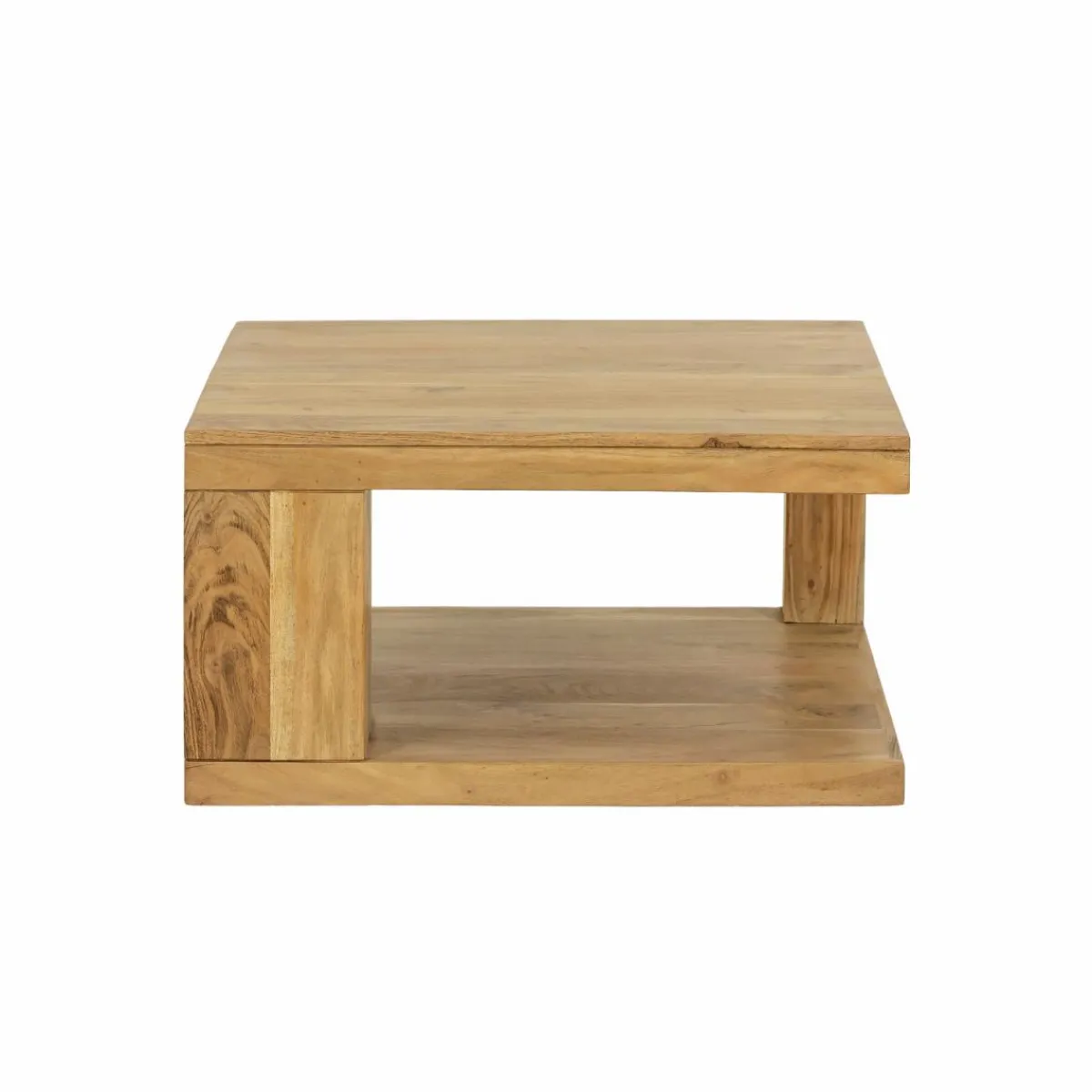 Made in Meubles Table basse carrée en bois d'acacia Caël
