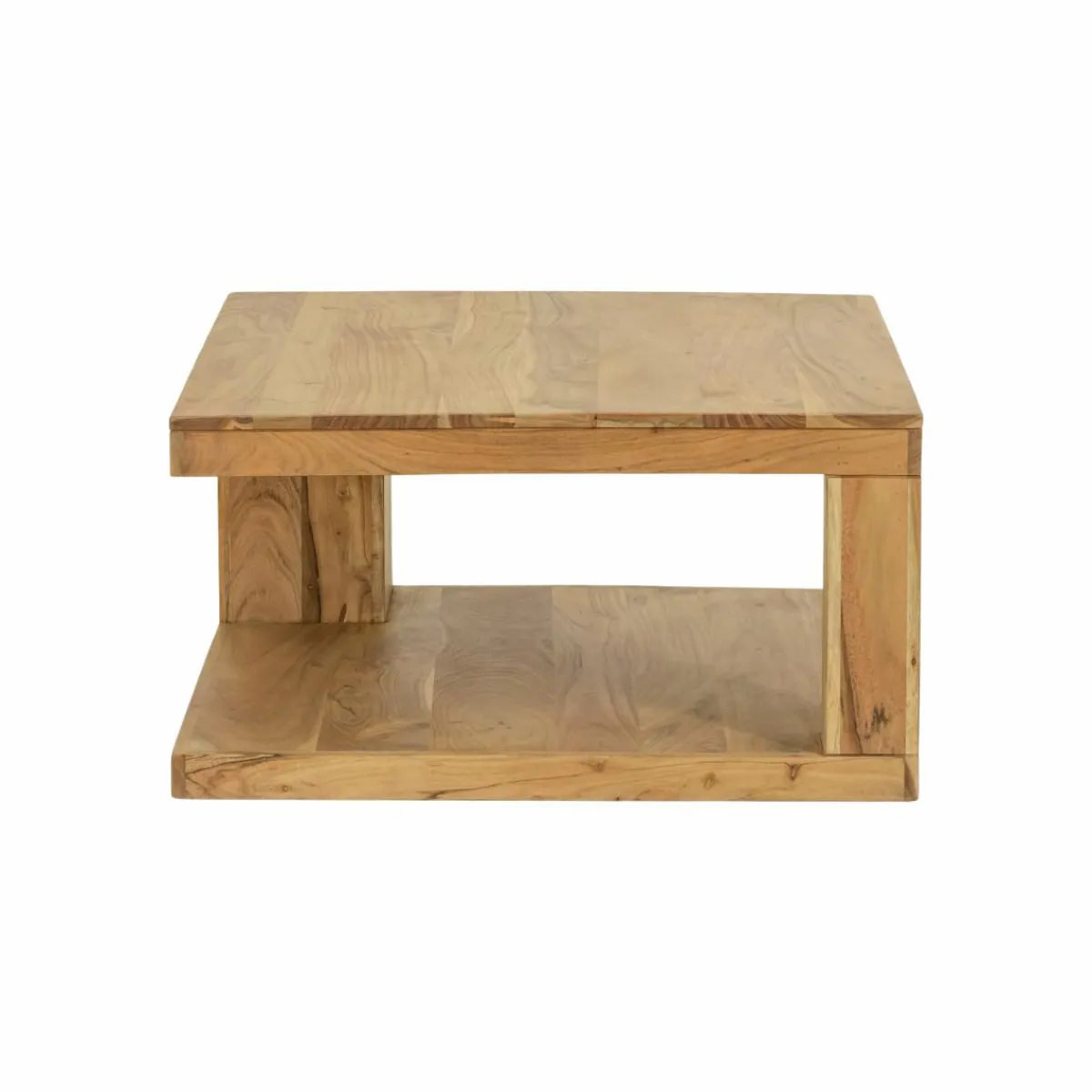 Made in Meubles Table basse carrée en bois d'acacia Caël