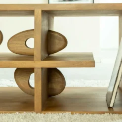 Made in Meubles Table basse design en bois de manguier Alwen