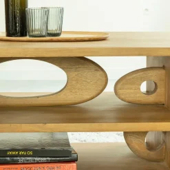 Made in Meubles Table basse design en bois de manguier Alwen