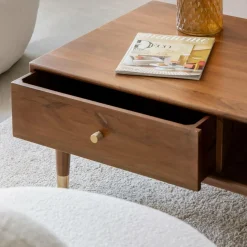 Made in Meubles Table basse en bois d'acacia Emiel