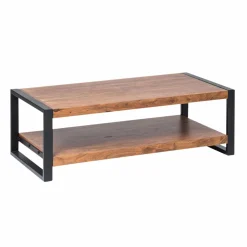 Made in Meubles Table basse en bois d'acacia 120 cm Havana
