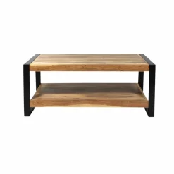 Made in Meubles Table basse en bois d'acacia 100 cm Havana