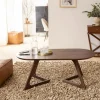 Made in Meubles Table basse en bois de manguier Augustin