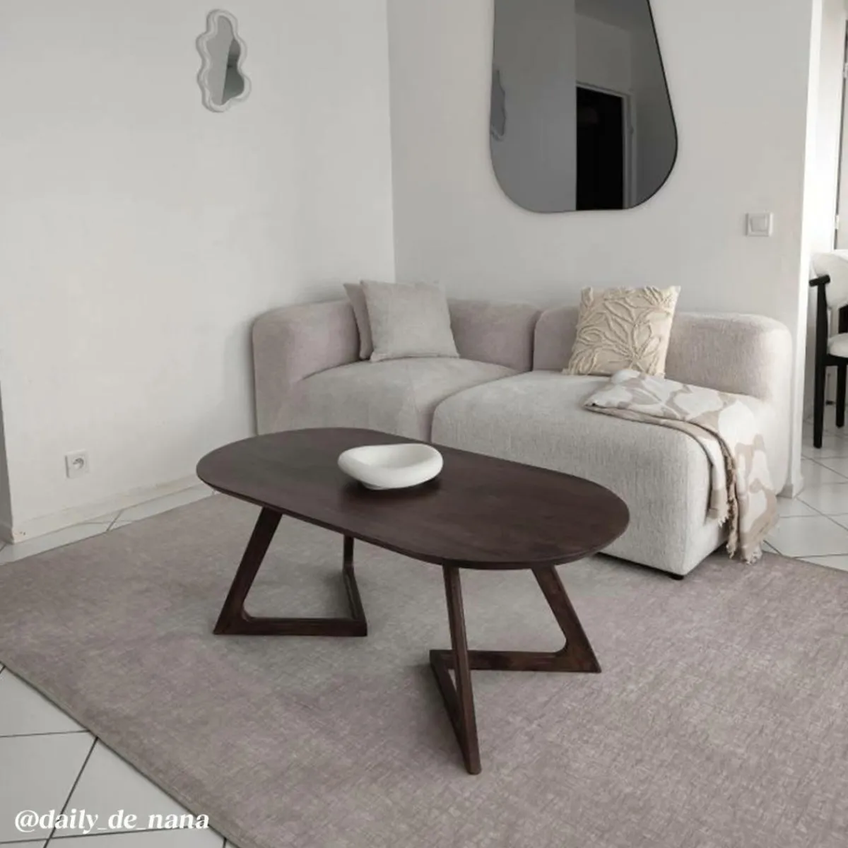 Made in Meubles Table basse en bois de manguier Augustin
