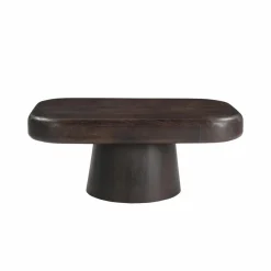 Made in Meubles Table basse en bois de manguier foncé Liriel