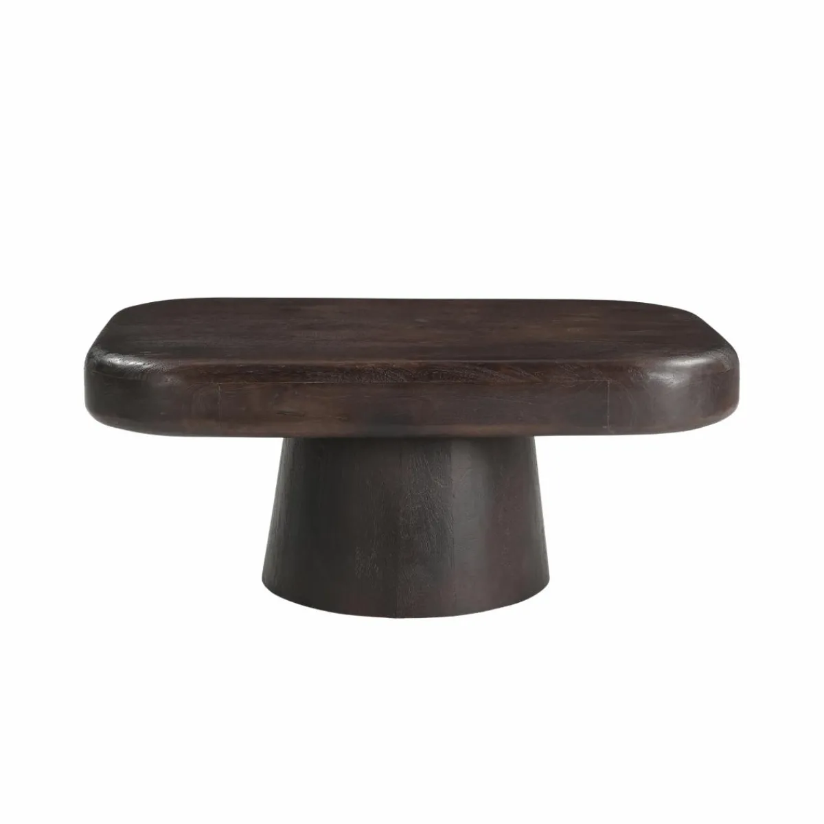 Made in Meubles Table basse en bois de manguier foncé Liriel