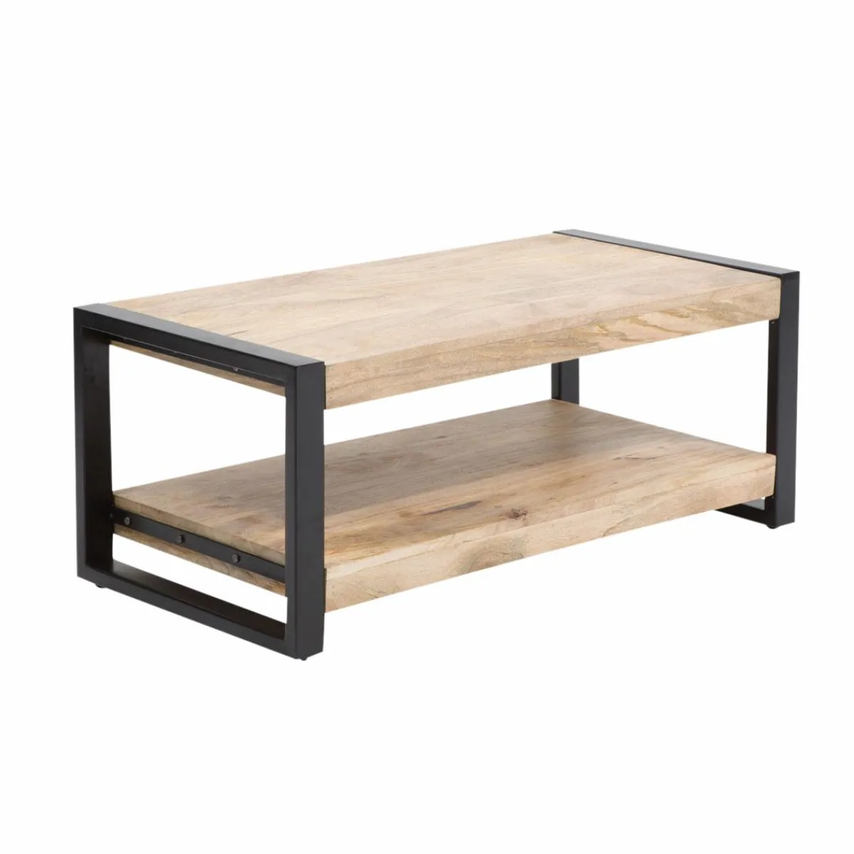 Made in Meubles Table basse en bois de manguier 100 cm New-York