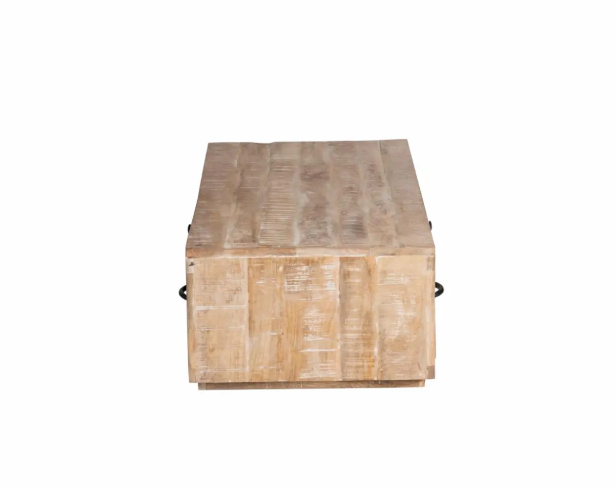 Made in Meubles Table basse en bois de manguier Pio