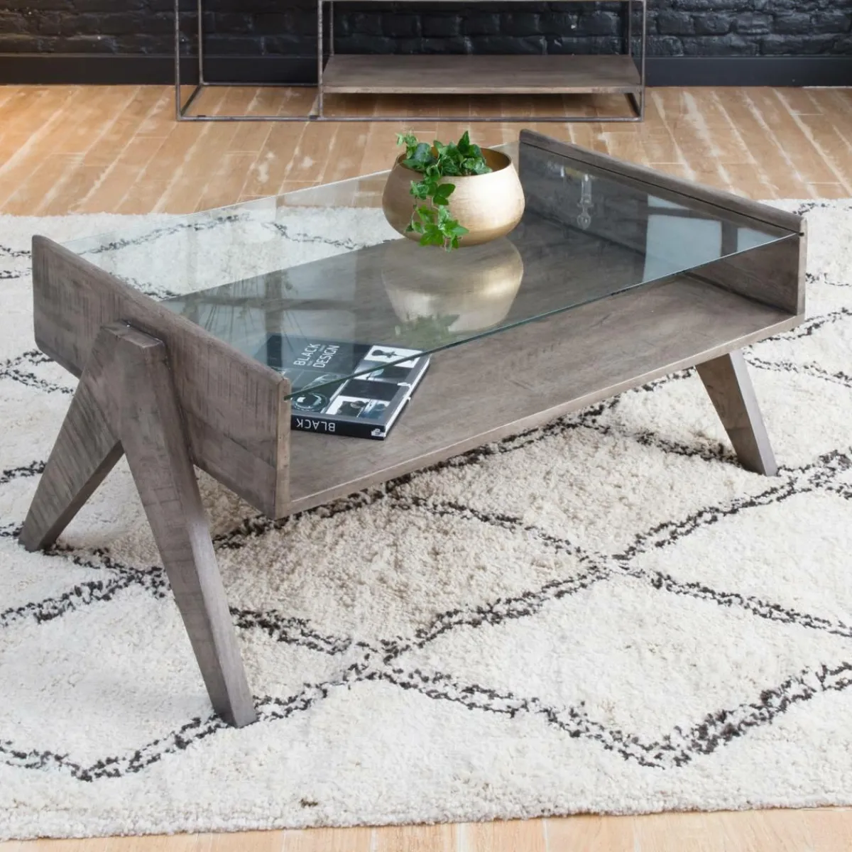 Made in Meubles Table basse en bois de manguier Chloe