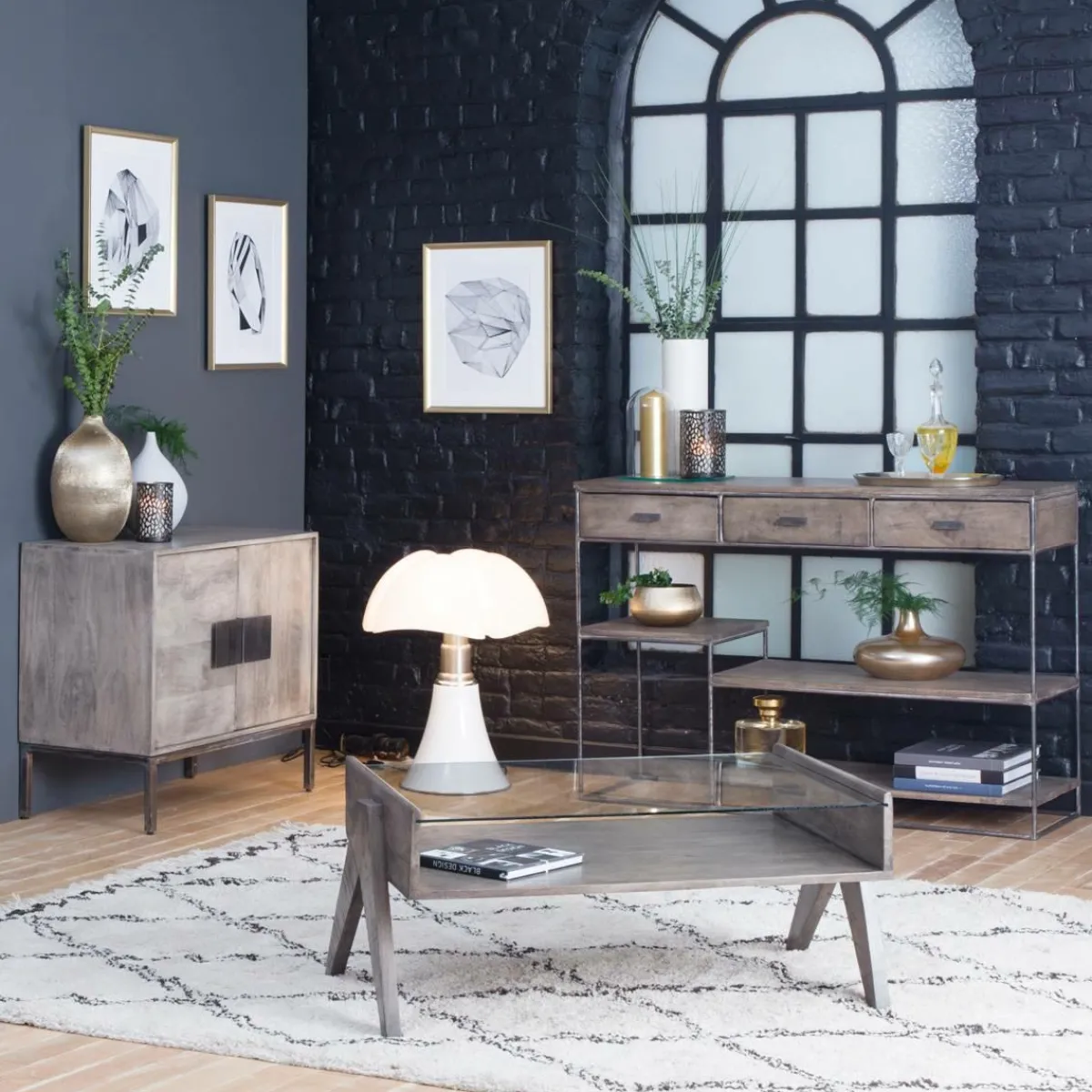 Made in Meubles Table basse en bois de manguier Chloe