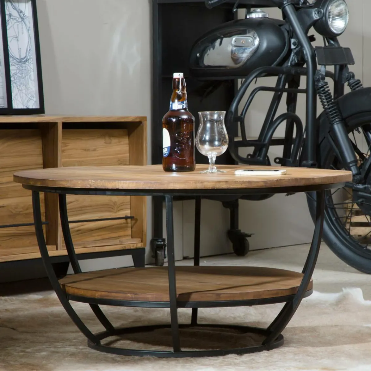 Made in Meubles Table basse en bois de manguier Rita
