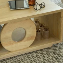 Made in Meubles Table basse en bois de manguier Alwen
