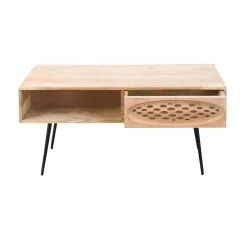 Made in Meubles Table basse en bois de manguier Golf