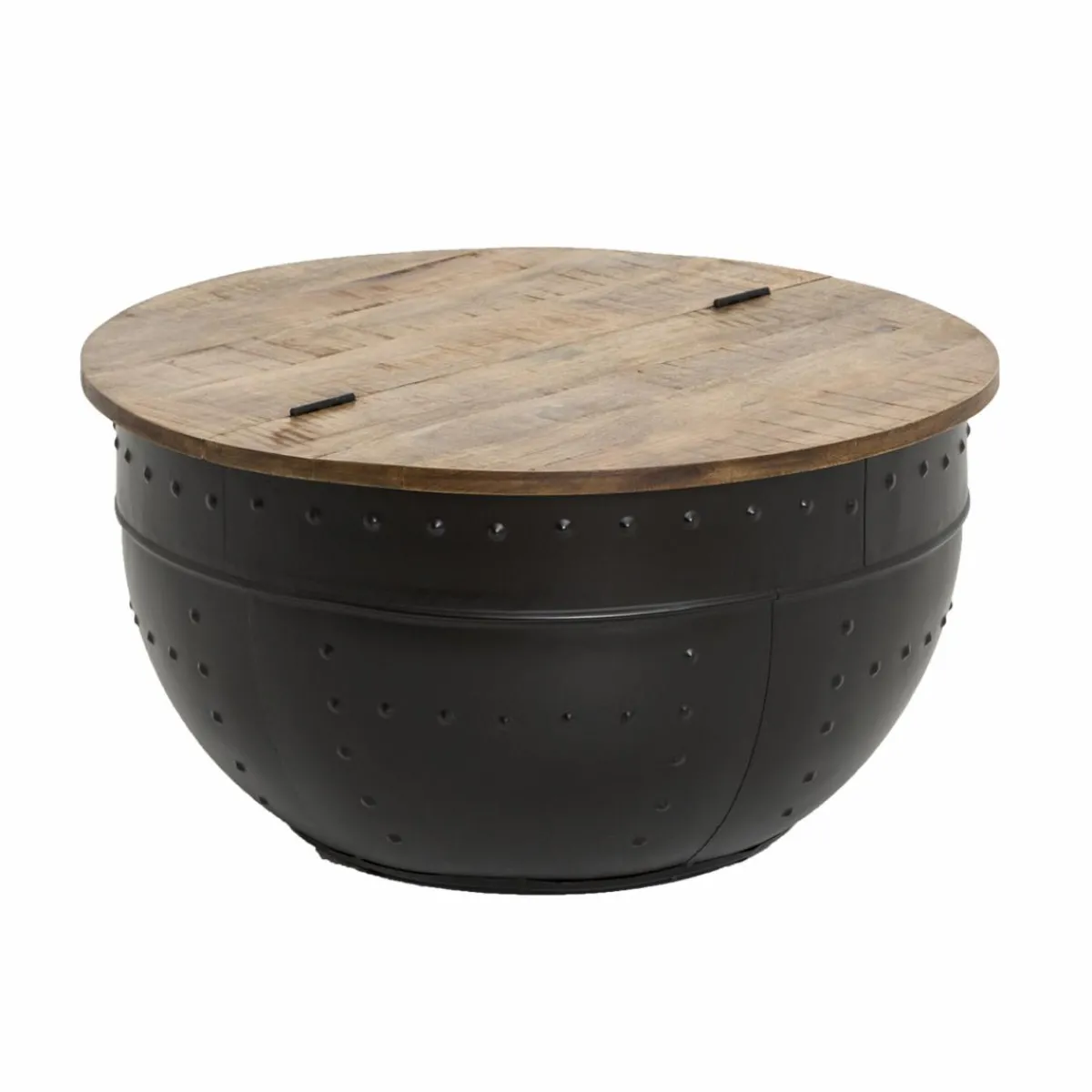 Made in Meubles Table basse en bois de manguier et métal Bertine