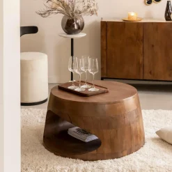 Made in Meubles Table basse en bois de manguier Azure