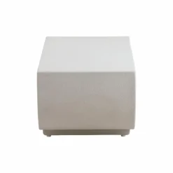 Made in Meubles Table basse en bois effet béton blanc Thomas