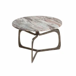 Made in Meubles Table basse en marbre et métal Valou