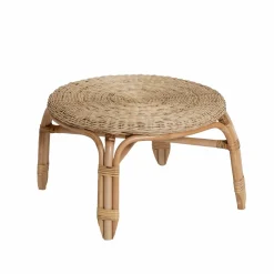 Made in Meubles Table basse en rotin ronde Nohan