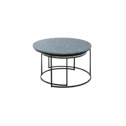 Made in Meubles Table basse gigogne effet terrazzo Armand