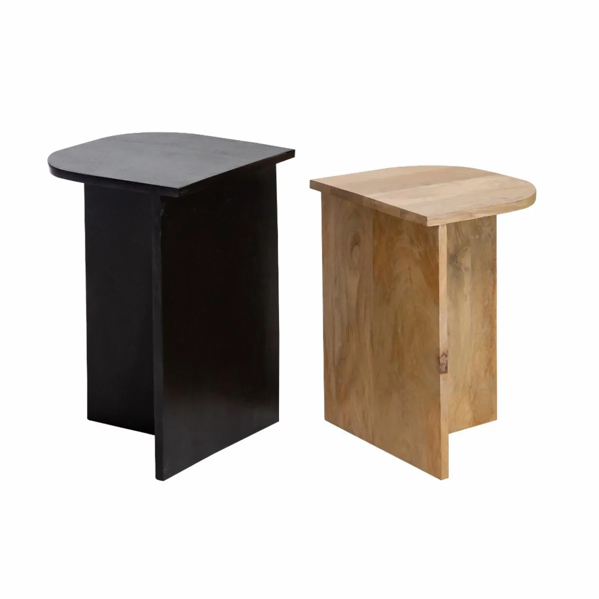 Made in Meubles Table basse gigogne en bois de manguier Faro