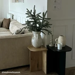 Made in Meubles Table basse gigogne en bois de manguier Faro