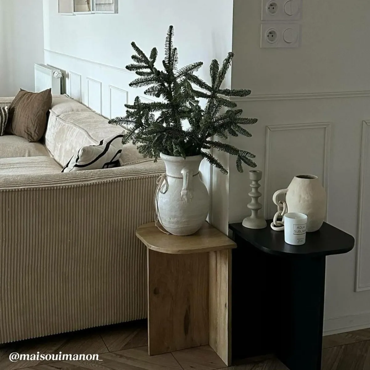 Made in Meubles Table basse gigogne en bois de manguier Faro
