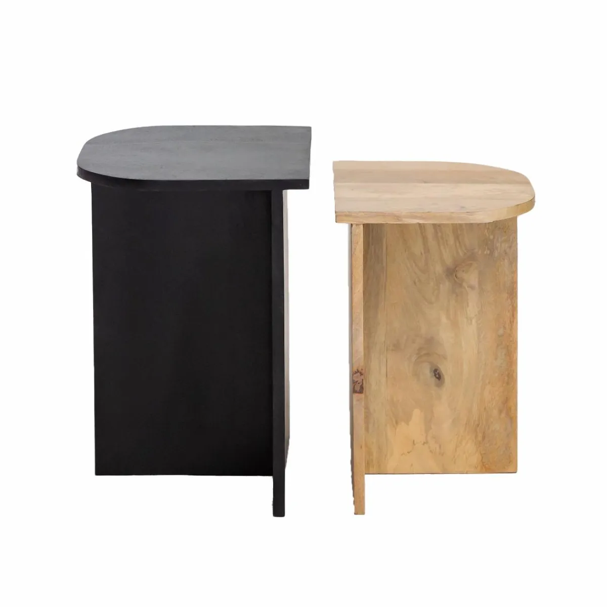 Made in Meubles Table basse gigogne en bois de manguier Faro