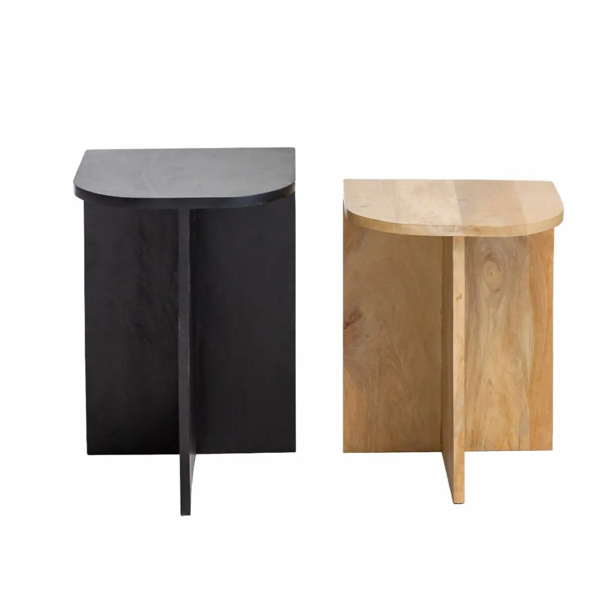 Made in Meubles Table basse gigogne en bois de manguier Faro