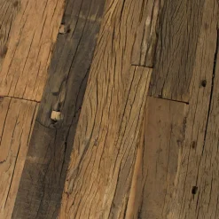 Made in Meubles Table basse gigogne ronde en bois recyclé Milla
