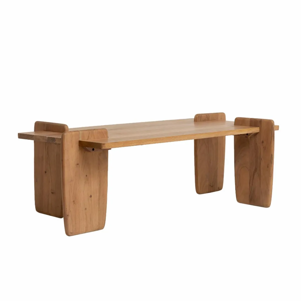 Made in Meubles Table basse rectangle en bois d'acacia Zola