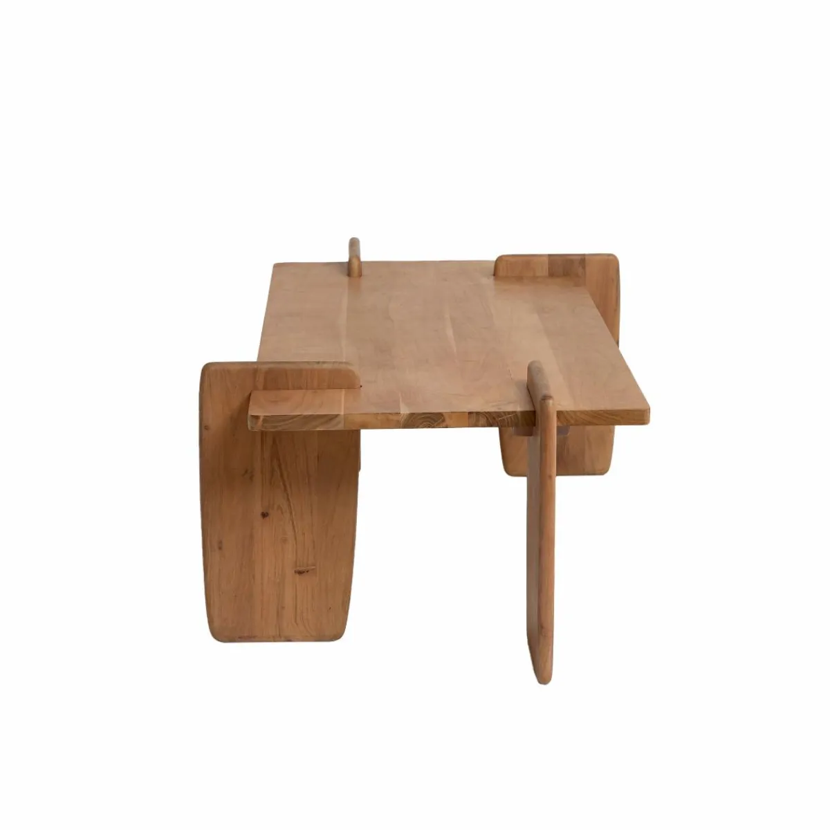 Made in Meubles Table basse rectangle en bois d'acacia Zola