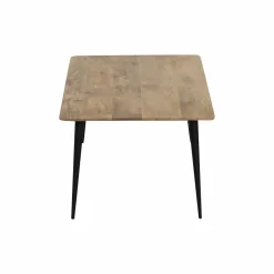 Made in Meubles Table basse rectangle en bois de manguier et métal Aimée