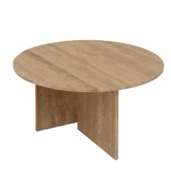 Made in Meubles Table basse ronde en marbre Grâce