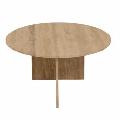 Made in Meubles Table basse ronde en marbre Grâce