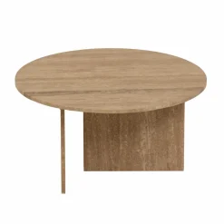 Made in Meubles Table basse ronde en marbre Grâce