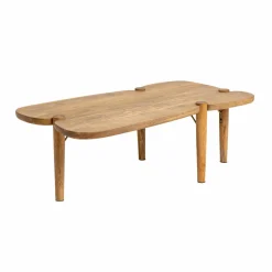 Made in Meubles Table basse vague en bois de manguier Zola