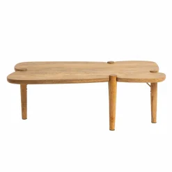 Made in Meubles Table basse vague en bois de manguier Zola