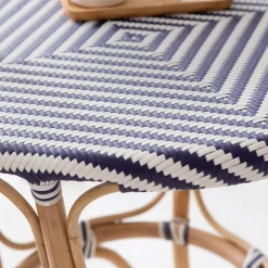 Made in Meubles Table de bistrot en rotin Elynne