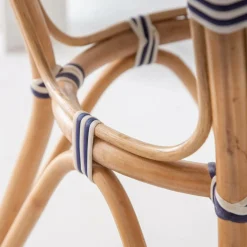 Made in Meubles Table de bistrot en rotin Elynne